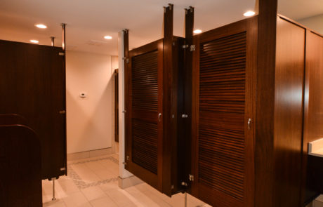Commercial pool changing room